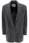 MARANT ETOILE CIKAITO WOOL BLAZER WITH CHECK MOTIF