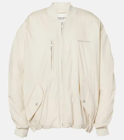 Marant Etoile Coleen Cotton-blend Bomber Jacket In Beige