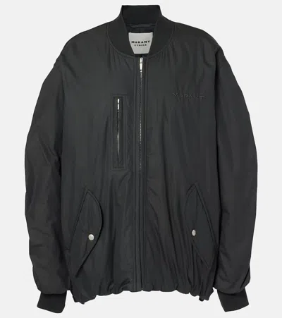 Isabel Marant Étoile Coleen Cotton-blend Bomber Jacket In Black