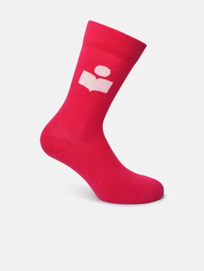 Marant Etoile Cotton Blend Socks Fuchsia