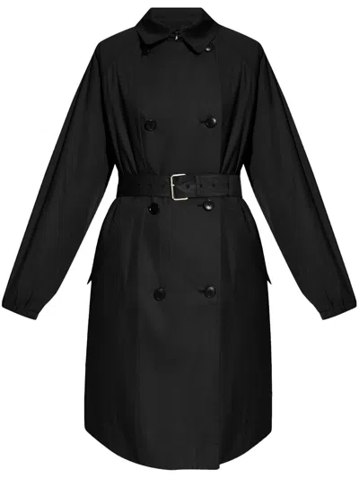 Marant Etoile Cacilda Double-breasted Trench Coat In Black  