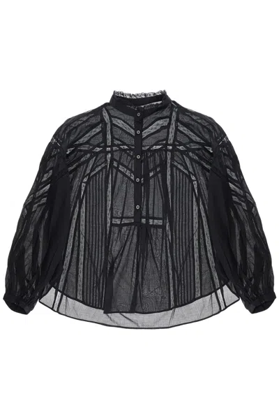 Isabel Marant Étoile Cotton Gelma Blouse For In Black