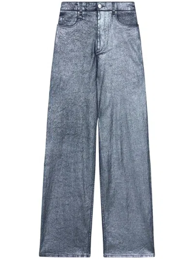 Marant Etoile Cover Jeans In Silver