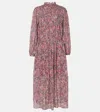 Isabel Marant Étoile Eliane Floral-print Cotton Midi Dress In Pink