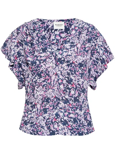 Isabel Marant Étoile Delocia Blouse In Multi