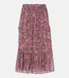 Isabel Marant Étoile Diya Cotton Voile Maxi Skirt In Multicoloured