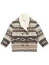 Isabel Marant Étoile Dorcas Double-breasted Coat In Neutrals