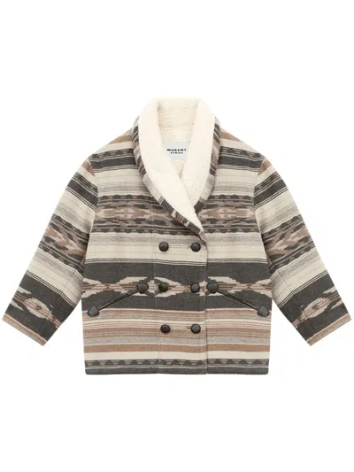 Isabel Marant Étoile Dorcas Double-breasted Coat In Black