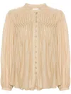 Isabel Marant Étoile Dorothe Pleated Shirt In Neutrals