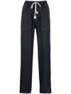 Isabel Marant Étoile Drawstring Waist Tapered Trousers In Black