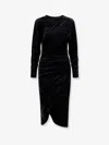 Isabel Marant Étoile Black Hadley Midi Dress In Black