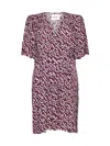 Isabel Marant Étoile Vedolia Abstract-print Minidress In Raspberry