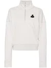 Isabel Marant Étoile Turtleneck Long Sleeve Sweatshirt In Beige