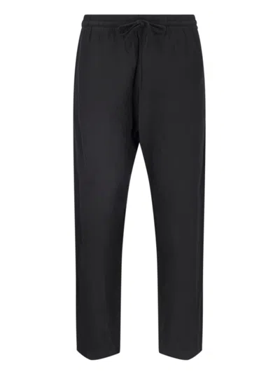 Marant Etoile Elasticated Drawstring Waistband Trousers In Black