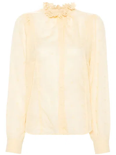 Marant Etoile Embroidered Shirt In Neutrals