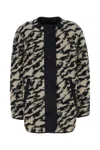 MARANT ETOILE EMBROIDERED WOOL BLEND FERMELIA REVERSIBLE JACKET