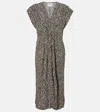 Isabel Marant Étoile Epolia Printed Midi Dress In Black