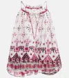 Isabel Marant Étoile Graphic-print Cropped Blouse In White