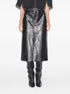 Isabel Marant Étoile Faux-leather Midi Skirt In Black  