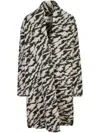 Isabel Marant Étoile Chic Houndstooth Longline Wool Blend Jacket In 黑色