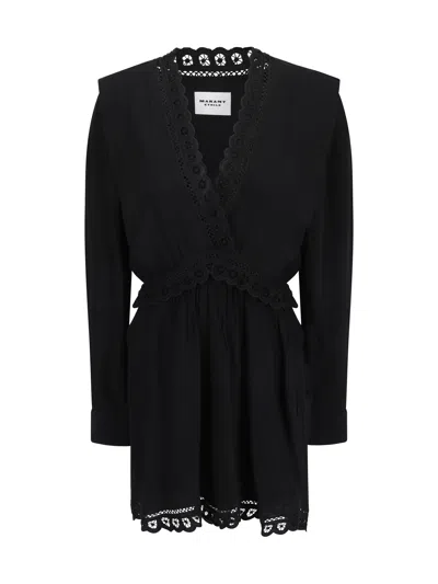 Isabel Marant Étoile Felie Short Dress In Black