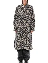 Isabel Marant Étoile Fontizi Wool-blend Coat In Black Beige