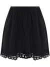 Isabel Marant Étoile Marant Etoile Women Naomi Cotton Mini Skirt In Schwarz