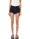 Isabel Marant Étoile Isabel Marant Etoile Eneidao Denim Shorts In Faded Black