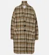 Isabel Marant Étoile Gabriel Checked Wool-blend Overcoat In Multicoloured
