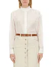 Isabel Marant Étoile Gamble Frilled Shirt In White