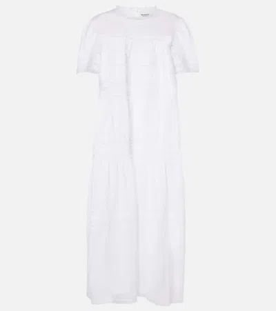Isabel Marant Étoile Geralda Ruffled Cotton Maxi Dress In White