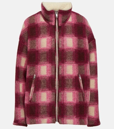 Marant Etoile Giovany Checked Wool-blend Jacket In Multicoloured