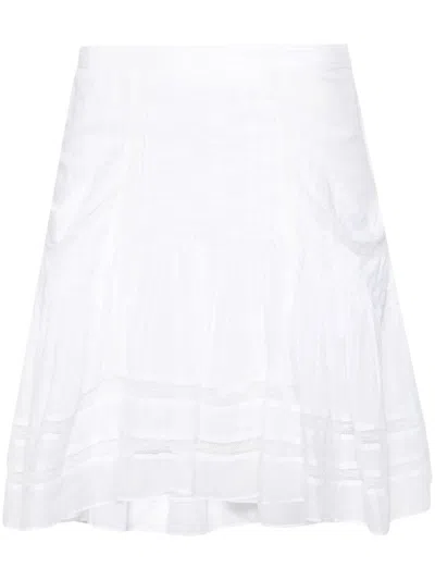 Isabel Marant Étoile Giuliani Mini Skirt In White