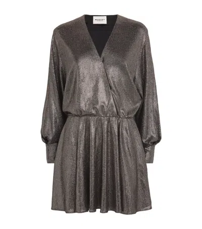 Isabel Marant Étoile Glittered Alexane Mini Dress In Black