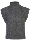 Isabel Marant Étoile Megan Alpaca Blend Knit Vest In Grey
