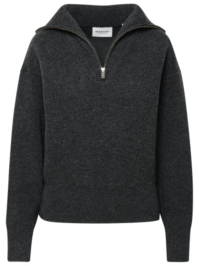 Marant Etoile Grey Wool Blend Fancy Sweater