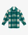 Isabel Marant Étoile Harveli Checked Jacket In Green