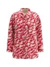 Isabel Marant Étoile Isabel Marant Etoile Ferida Jacket In Raspberry/beige