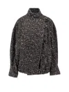 Isabel Marant Étoile Herringbone-pattern Jacket In Black