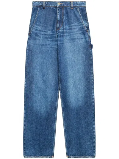 Isabel Marant Étoile High-rise Wide-leg Jeans In Blu