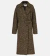 Isabel Marant Étoile Horia Wool-blend Wrap Coat In Brown
