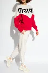 Isabel Marant Étoile Houston Logo-print Colour-block Sweatshirt In Grey