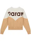 Isabel Marant Étoile Two-tone Cotton Blend Houston Sweatshirt In Neutrals