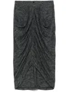 Isabel Marant Étoile Ilis Skirt Anthracite In Grey