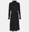 Isabel Marant Étoile Imany Cotton-blend Midi Dress In Blue