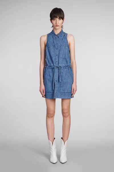 Marant Etoile Blue Ines Denim Mini Dress