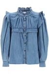 Isabel Marant Étoile Idety Denim Shirt In Blue