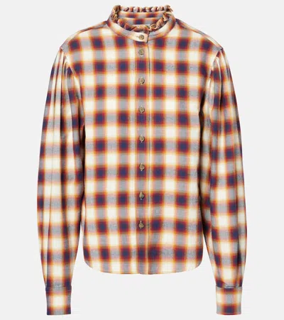 Isabel Marant Étoile Janci Checked Cotton Shirt In Multicoloured