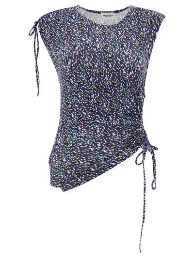 Isabel Marant Étoile Janis Fitted Top In Blue