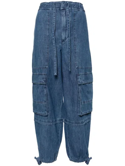 Isabel Marant Étoile Ivy High-rise Wide-leg Jeans In Clear Blue